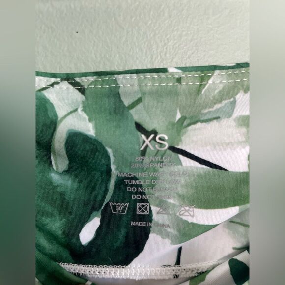 NWT Maven Thread Green Leaf Tropics Print High-Waisted Bikini Bottom Size XS - Picture 6 of 6